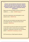 CATEGORY 3 NON-CAB OPERATED CRANE SAFETY EXAM AND  PRACTICE EXAM LATEST 2025 ACTUAL EXAM WITH COMPLETE  QUESTIONS AND CORRECT DETAILED ANSWERS &lpar;100&percnt; VERIFIED  ANSWERS&rpar; &vert;ALREADY GRADED A&plus;&vert; &vert;&vert;PROFESSOR VERIFIED&vert;&vert;  &vert;&vert;BRANDNEW&excl;&excl;&excl;&vert;&vert;