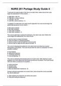 NURS 251 Portage Study Guide 4  &lpar; verified answers &rpar;