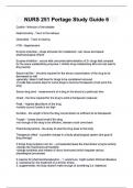 NURS 251 Portage Study Guide 6 &lpar; verified &rpar;