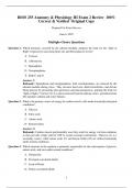 BIOS 255 Anatomy & Physiology III Exam 2 Review 100&percnt; Correct & Verified Original Copy