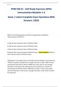 PHM 550 E1 - Self Study Exercises APHA Immunization Modules 1-3 Exam &vert; Latest Complete Exam Questions With Answers &vert;2025