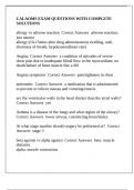CALAOMS EXAM QUESTIONS WITH COMPLETE SOLUTIONS