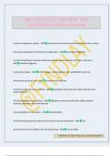 BIO 256 EXAM 1 REVIEW 2025 QUESTIONS AND ANSWERS