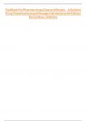 Test Bank - Pharmacology Clear and Simple&colon; A Guide to Drug Classifications and Dosage Calculations&comma; 4th Edition &lpar;Watkins&comma; 2022&rpar;&comma; Chapter 1-21 &vert; All Chapters