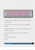 EPIC CLN251&sol;252 Exam Study 2025 QUESTIONS WITH ACCURATE VERIFIED ANSWERS &lpar;ACCURATE SOLUTIONS&rpar; A&plus; PASSED&excl;&excl;
