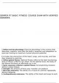 SEMPER FIT BASIC FITNESS COURSE exam with verified answers