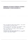 Semper Fit Basic Fitness Course -marinenet exam graded a&plus;