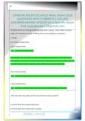OPERATIONS EXCELLENCE FINAL EXAM 2025  QUESTIONS WITH CORRECTLY SOLVED  ANSWERS&sol;NEWEST UPDATE for a Specific Exam  Mail supergrades12&commat;gmail&period;com 