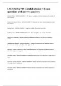 LSUS MBA 703 Gherfal Module 3 Exam questions with correct answers
