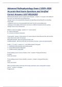 Advanced Pathophysiology Exam 2 &ndash; 2025&ndash;2026 &ndash; Graduate-Level Verified Questions & Correct Answers