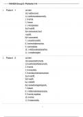 NIHSS Group C - Patients 1-6 Complete Answer key
