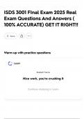 ISDS 3001 FInal Exam 2025 Real Exam Questions And Answers &lpar; 100&percnt; ACCURATE&rpar; GET IT RIGHT&excl;&excl;