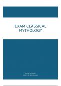 Classical Mythology&comma; Lecture notes &plus; Segal 'myth a very short introduction'