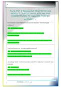 PAEA EOC & SUMMATIVE PRACTICE EXAM  NEWEST COMPLETE 168 QUESTIONS AND  CORRECT DETAILED ANSWERS &lpar;VERIFIED  ANSWERS&rpar; 