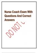 Nurse Coach Exam