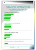 PATROL TECHNIQUES EXAM QUESTIONS &  ANSWERS SOLVED 100&percnt; CORRECT&sol;NEWEST  UPDATE for a Specific Exam Mail  supergrades12&commat;gmail&period;com 
