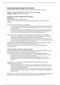 Samenvatting inleiding Filosofie &lpar;PABAP040&rpar; - colleges en boeken