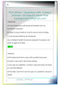 PCA EXAM 1 Questions with  Correct  Answers  for Specific Exam Mail  supergrades12&commat;gmail&period;com