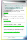 PCA practice exam Questions with   Correct Answers  for Specific Exam  Mail supergrades12&commat;gmail&period;com