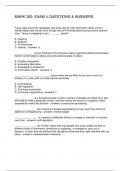 MARK 350&colon; EXAM 4 QUESTIONS & ANSWERS