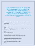 OSHA 10 HOUR FINAL EXAM 2025 WITH  ACTUAL CORRECT QUESTIONS AND  VERIFIED DETAILED ANSWERS  &vert;FREQUENTLY TESTED QUESTIONS AND  SOLUTIONS&vert;ALREADY GRADED  A&plus;&vert;NEWEST&vert;LATEST UPDATE&vert;GUARANTEED  PASS 