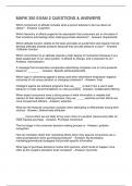 MARK 350 EXAM 2 QUESTIONS & ANSWERS