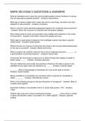 MARK 350 EXAM 3 QUESTIONS & ANSWERS