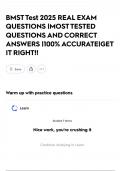 BMST Test 2025 REAL EXAM QUESTIONS &vert;MOST TESTED QUESTIONS AND CORRECT ANSWERS &vert;100&percnt; ACCURATE&vert;GET IT RIGHT&excl;&excl;