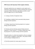 PPR Practice 2025 Questions With Complete Solutions