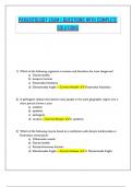 PARASITOLOGY EXAM I QUESTIONS WITH COMPLETE SOLUTIONS