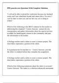 PPR practice test Questions With Complete Solutions