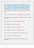 CDFA IPM LICENSE EXAM &vert;&vert; QUESTIONS AND  100&percnt; CORRECT ANSWERS ALREADY GRADED  A&plus; LATEST AND COMPLETE VERSION WITH  VERIFIED SOLUTIONS &vert;&vert; GUARANTEED PASS&excl;&excl; 