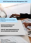 NCOI module Financial Services Management 2025 - Adviesrapport aandeelhouders bedrijf - o&period;b&period;v&period; &bull;&Tab;Tekstboek WFT Inkomen - Geslaagd cijfer 8&period;5 met feedback&excl;