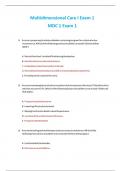 Multidimensional Care I Exam 1 MDC 1 Exam 1 questions with solutions