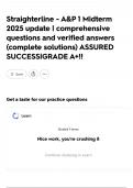 Straighterline - A&P 1 Midterm 2025 update &vert; comprehensive questions and verified answers &lpar;complete solutions&rpar; ASSURED SUCCESS&vert;GRADE A&plus;&excl;&excl;