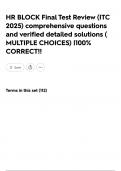 HR BLOCK Final Test Review &lpar;ITC 2025&rpar; comprehensive questions and verified detailed solutions &lpar; MULTIPLE CHOICES&rpar; &vert;100&percnt; CORRECT&excl;&excl;