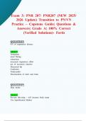 Exam 3&colon; PNR 207&sol; PNR207 &lpar;NEW 2025&sol; 2026 Update&rpar; Transition to PN&sol;VN Practice Capstone Guide &vert; Questions & Answers&vert; Grade A&vert; 100&percnt; Correct &lpar;Verified Solutions&rpar;- Fortis