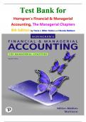 Test Bank for Horngren's Financial & Managerial Accounting&comma; The Managerial Chapters 8th edition by Tracie L&period; Miller-Nobles and Brenda Mattison