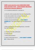 CADC exam &lpar;practice test&rpar; 2025-2026 CADC  exam &lpar;practice test&rpar;   Latest Update Questions  and Correct Answers Rated A&plus; 