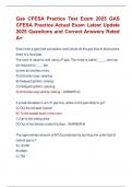 Gas CFESA Practice Test Exam 2025 GAS  CFESA Practice Actual Exam Latest Update  2025 Questions and Correct Answers Rated  A&plus; 