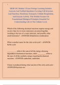 BIOD 101 Module 3 Exam Portage Learning Includes  Accurate And Verified Questions Covering Cell Structure  And Function&comma; Membrane Transport&comma; Cellular Respiration&comma;  And Enzyme Activity&period; This Module Focuses On  Foundational Biological Principles Essential F