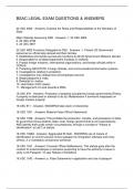 BSAC LEGAL EXAM QUESTIONS & ANSWERS