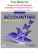 Test Bank for Horngren's Financial & Managerial Accounting&comma; The Managerial Chapters 8th Edition by Tracie L&period; Miller-Nobles and Brenda Mattison