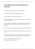 ACP COPR Exam Prep Questions & Answers