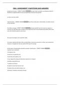 GBA 1 ASSIGNMENT 3 QUESTIONS AND ANSWERS