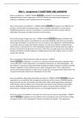GBA 3 - Assignment 7 QUESTIONS AND ANSWERS