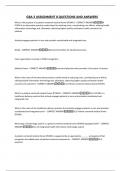 GBA 3 ASSIGNMENT 8 QUESTIONS AND ANSWERS