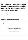 ISTM 210 Exam 2 Curtsinger 2025 update&vert;comprehensive questions and verified answers &lpar;complete solutions&rpar; GRADE A&plus;&excl;&excl;