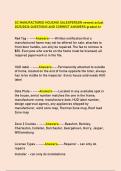 SC MANUFACTURED HOUSING SALESPERSON newest actual  2025&sol;2026 QUESTIONS AND CORRECT ANSWERS graded A&plus;