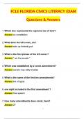 FCLE Florida Civics Literacy Exam 2025 ACTUAL EXAM QUESTIONS AND CORRECT ANSWERS &lpar;VERIFIED ANSWERS&rpar; A&plus; GRADE&period;
